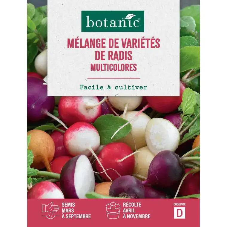 Super Prix Mélange de graines variétés de radis botanic® - graines à semer