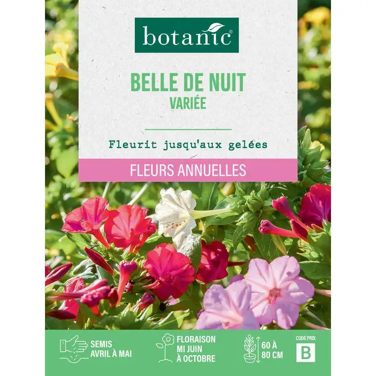 Graines de fleurs Belle de nuit variée botanic® Produit De Marque