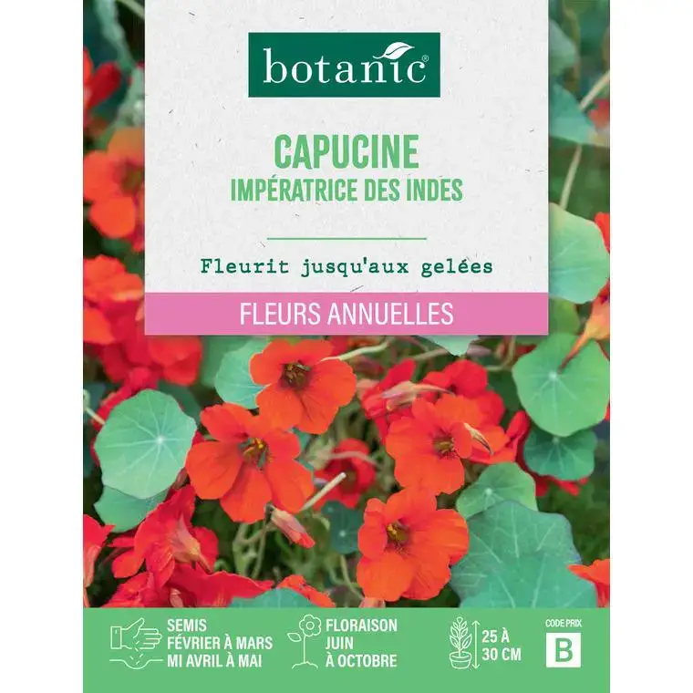 Offre Spéciale Graines de fleurs de Capucine impératrice des Indes botanic®
