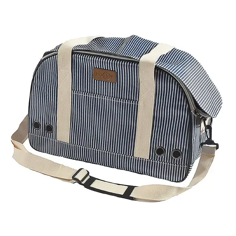 Seulement Aujourd&rsquo;hui Sac de transport pour chat ou petit chien coloris marine Bobby Tennis – 45 x 18 x 30 cm
