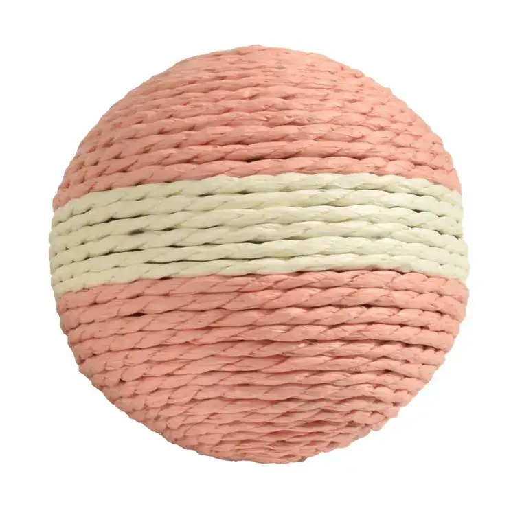 Promotion Saisonnière Jouet à griffer pour chat coloris rose Bobby Boule – ? 10 cm