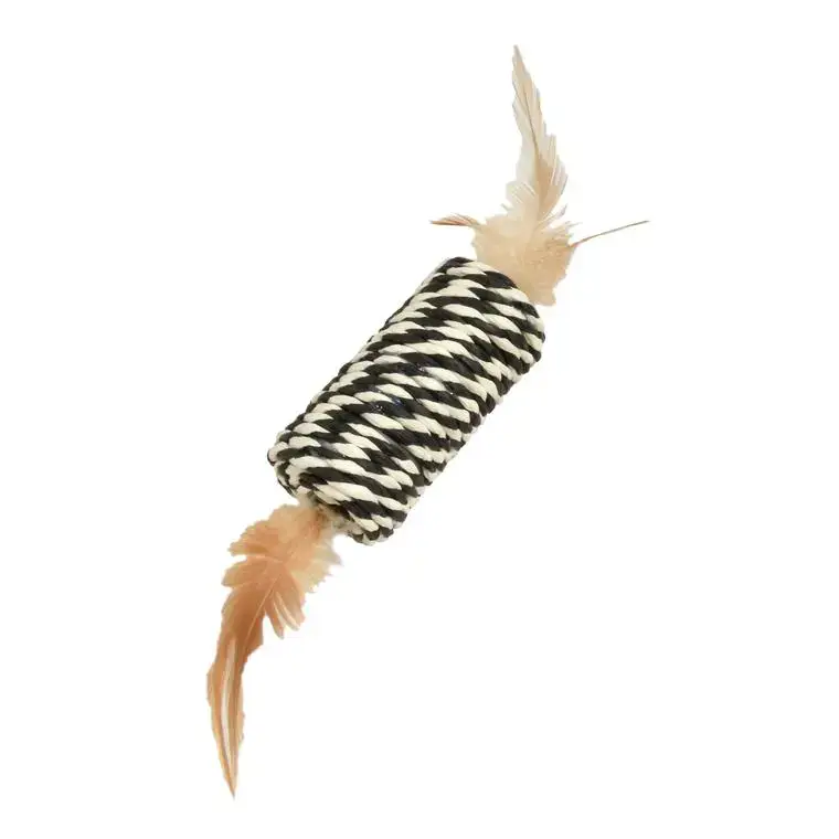 Prix Promo Jouet à griffer pour chat coloris noir Bobby Tube - 8 x 3,5 cm