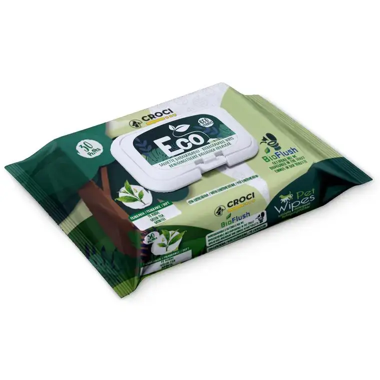 Lingettes pour chien et chat Croci eco tea&chlor- x 30 Jusqu'à Épuisement Des Stocks