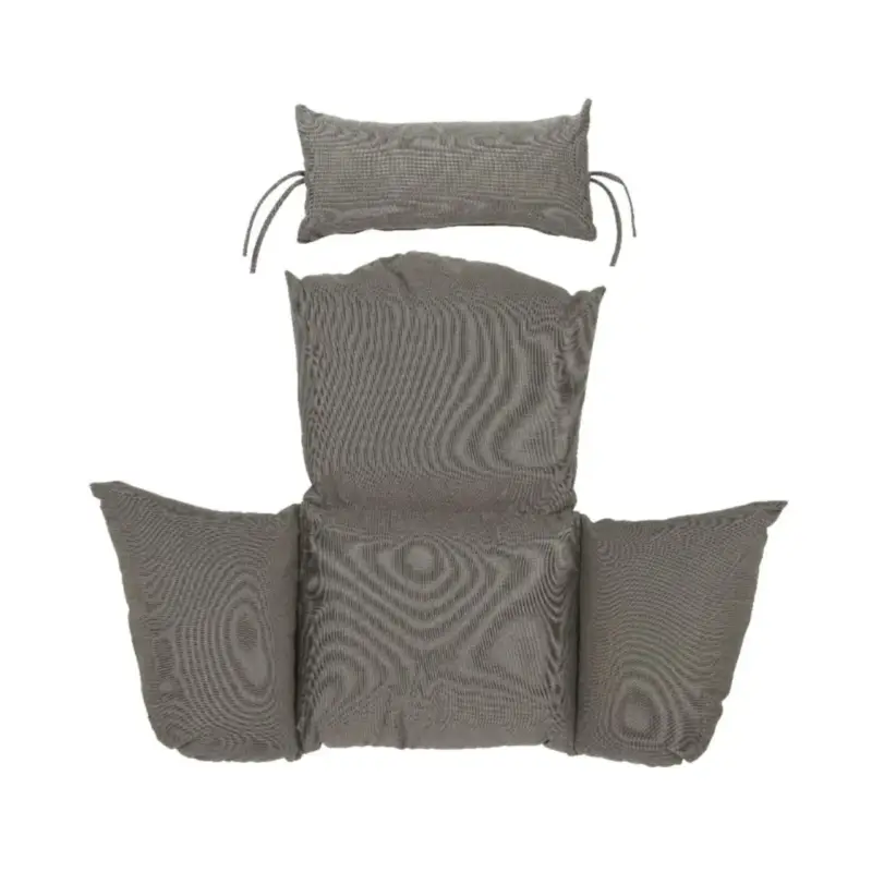 Soldes Coussin pour chaise suspendue en polyester gris – 100 x 123 x 15 cm
