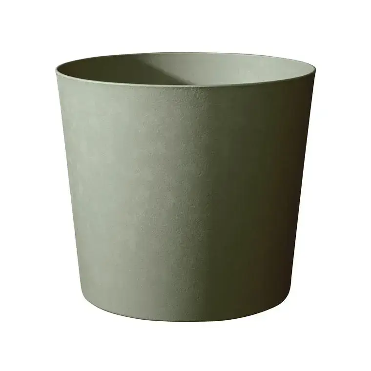 Pot en matière synthétique recyclée vert kaki Poétic Élément conique – Ø 49,3 x H 42 cm Meilleur Choix