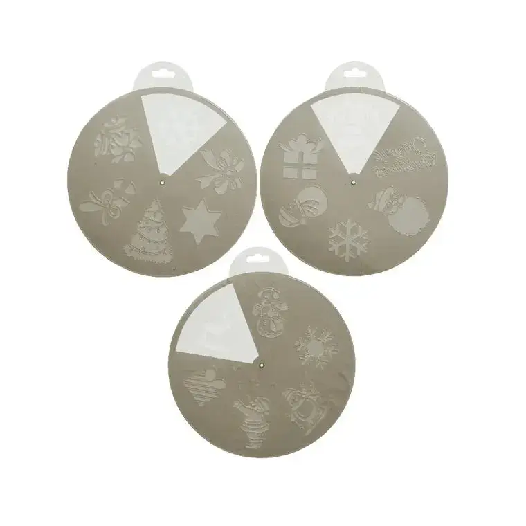 Solde Pochoirs de Noël en plastique - Ø 25 cm