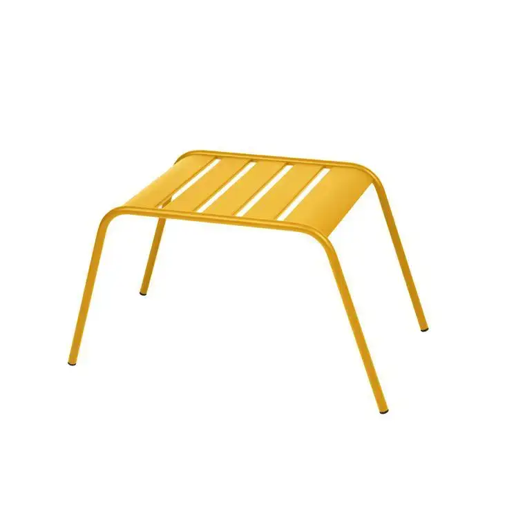 Table basse coloris jaune en acier Monceau - 59,5 x 48 x 41 cm Nouvel Arrivage
