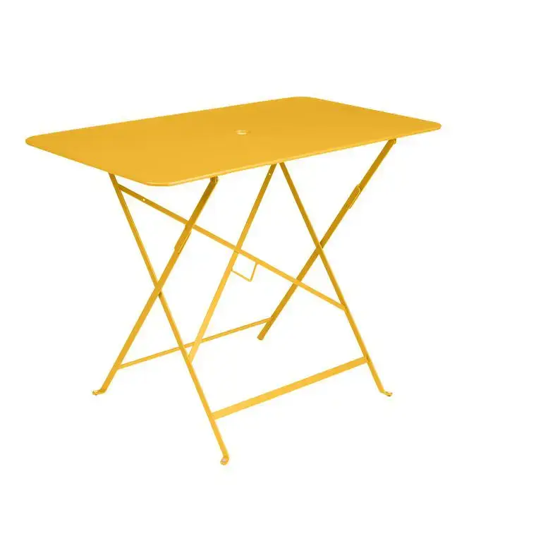 Pas Cher Table pliante en acier coloris miel collection Bistro Fermob - 97 x 57 x 74 cm