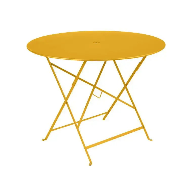 Super Prix Table pliante coloris orange en acier Bistro Fermob – 74 cm