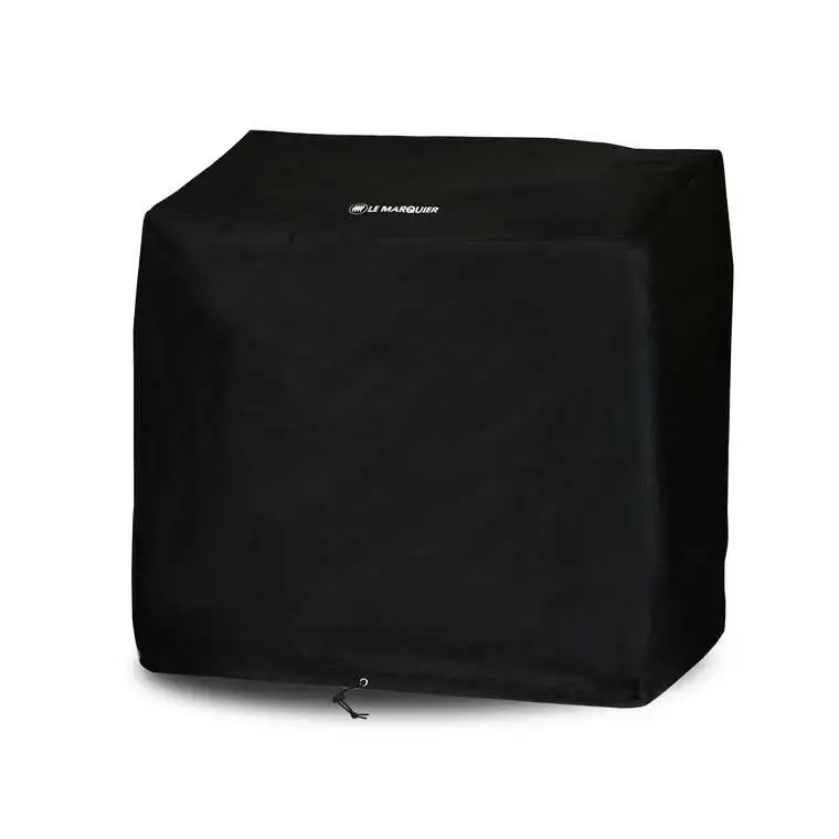 Nouvelle Collection Housse pour plancha et barbecue 60 cm sur chariot coloris noir Le Marquier – 120 x 60 x 120 cm