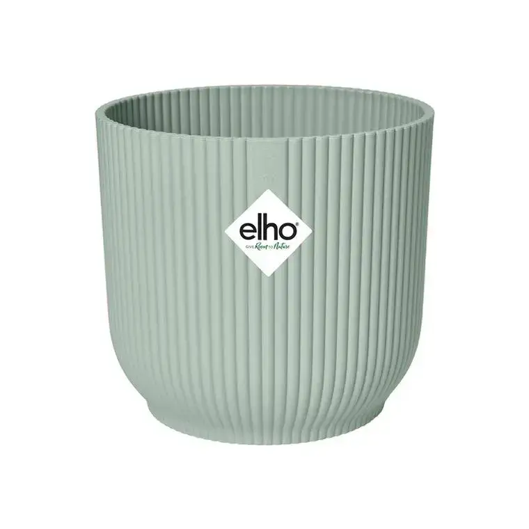 Certifié Cache-pot en plastique recyclé vert sorbet Elho Vibes fold rond mini – Ø 7 cm