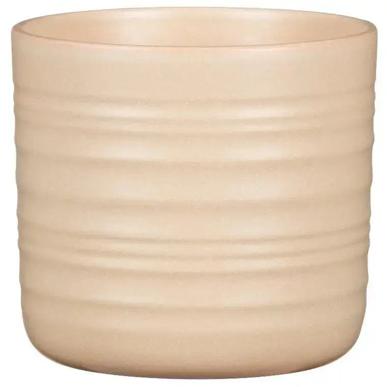 Cache-pot en céramique beige Scheurich 850 Dry reed - Ø 23 cm Affaire À Saisir