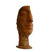 Statue demi-visage mosaïque en métal effet argile – 38 x 38 x 101 cm Prix Bas