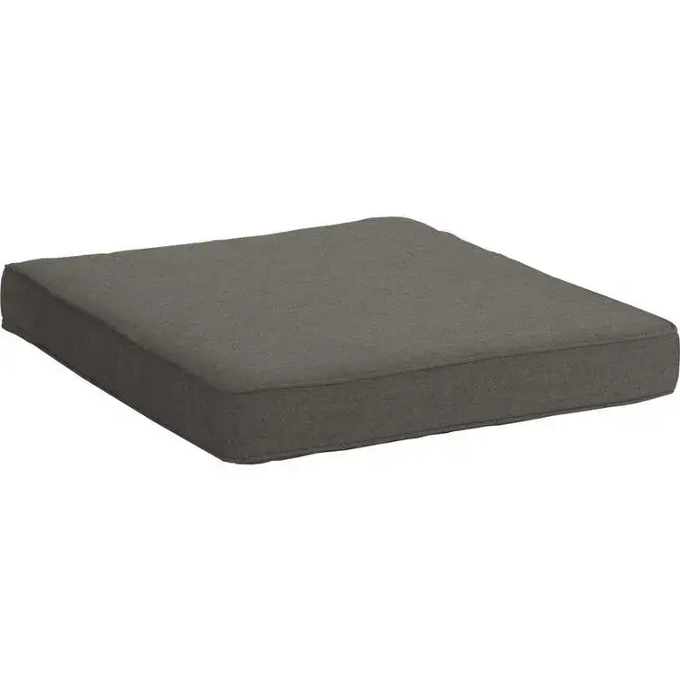 Coussin d&rsquo;assise coloris gris en polyacrylique Holly – 72 x 72 x 10 cm Bon Marché