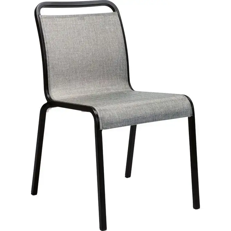 Soldes Chaise coloris gris en aluminium Oskar
