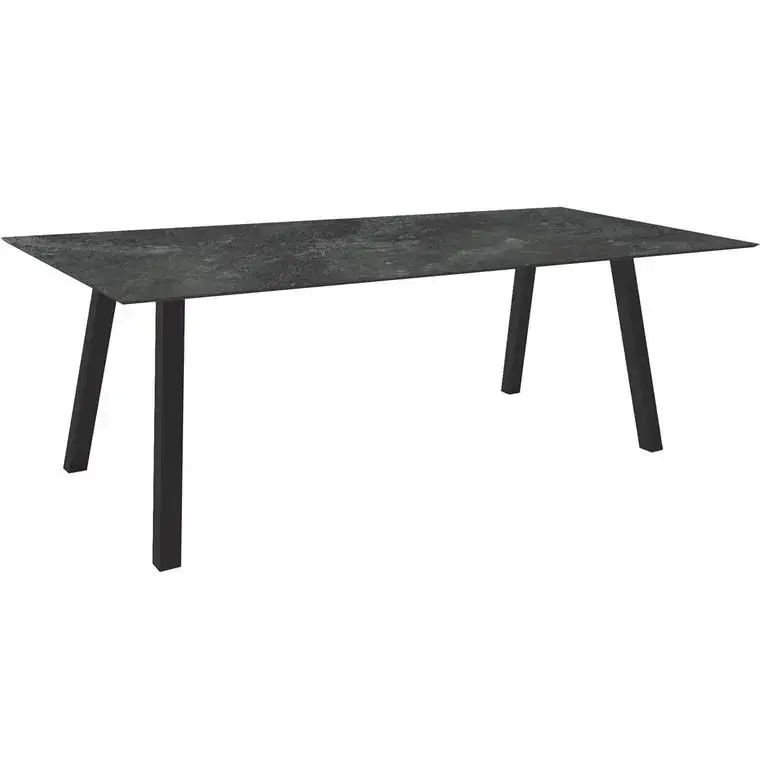 Table coloris anthracite/Slate en aluminium Interno Stern - 220 x 100 x 75 cm Prix Bas