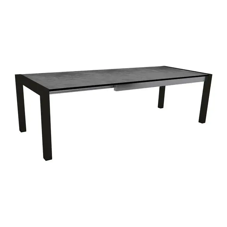 Meilleure Vente Table extérieure coloris gris en aluminium Stern - 174 x 214 x 254 x 90 cm