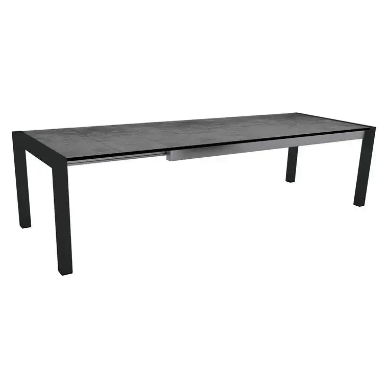 Marque Table extérieure coloris gris en aluminium Stern - 214 x 254 x 294 x 100 cm
