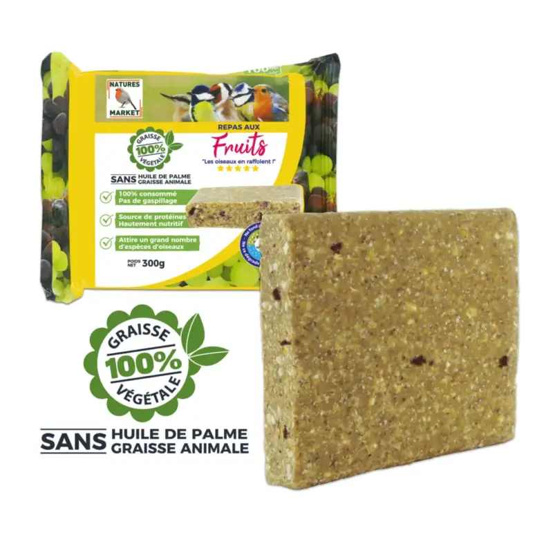 Livraison Express Repas aux fruits pour oiseaux de la nature Natures Market – 300 g