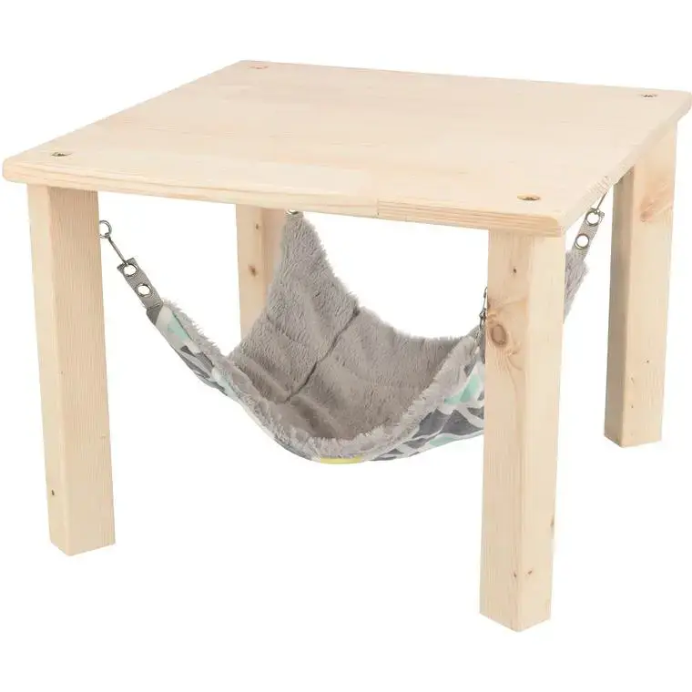 Soldes Abri avec hamac pour lapin et petit rongeur en bois non traité Trixie Sunny – Taille L