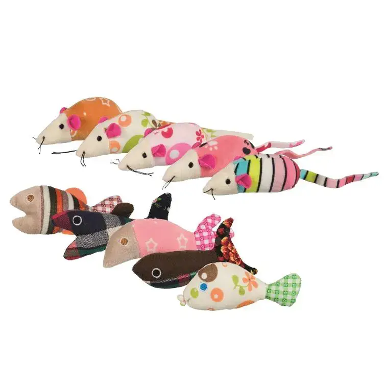 Jouet pour chat en peluche et tissu Trixie - 9 à 12 cm Remise