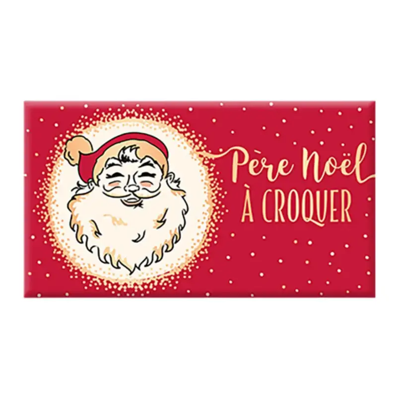 Remise Chocolat au lait bio fin d'année « Père Noel »metallic Art Grafik - 40 g