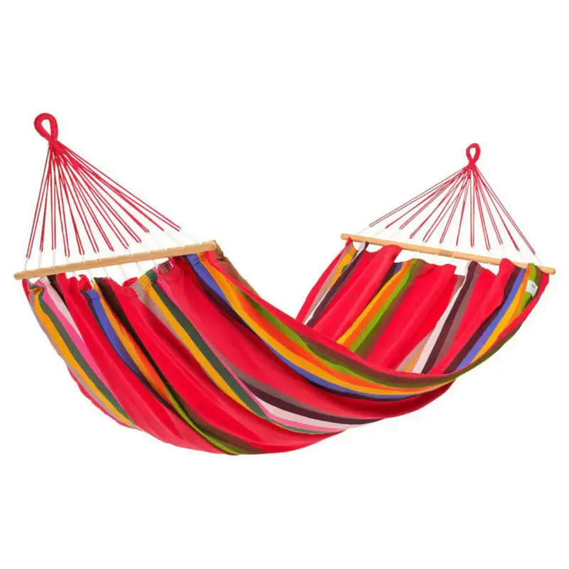 Hamac coloris multicolore Ara Macao en polypropylène Jobek Hamac GraphiK – 300 x 140 cm Remise