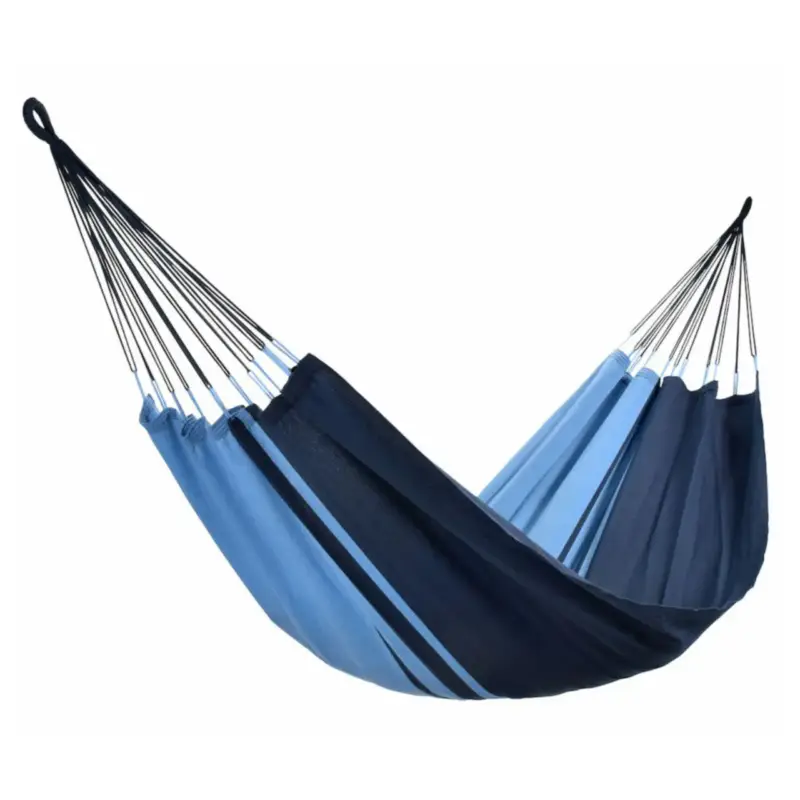 Hamac coloris bleu Caraïbes en polypropylène Jobek Hamac Kocon – 340 x 140 cm Haute Qualité
