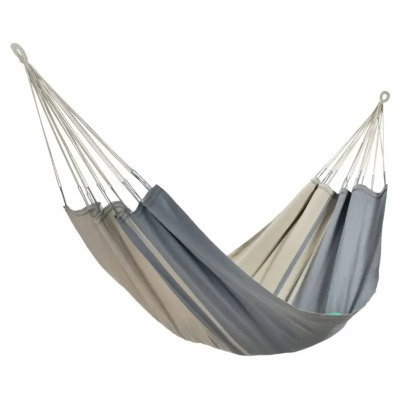 Expédition Rapide Hamac coloris anthracite taupe en polypropylène Jobek Hamac Kocon - 340 x 140 cm