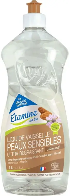 Offre Spéciale Liquide vaisselle peaux sensibles amande Etamine du Lys - 1 L