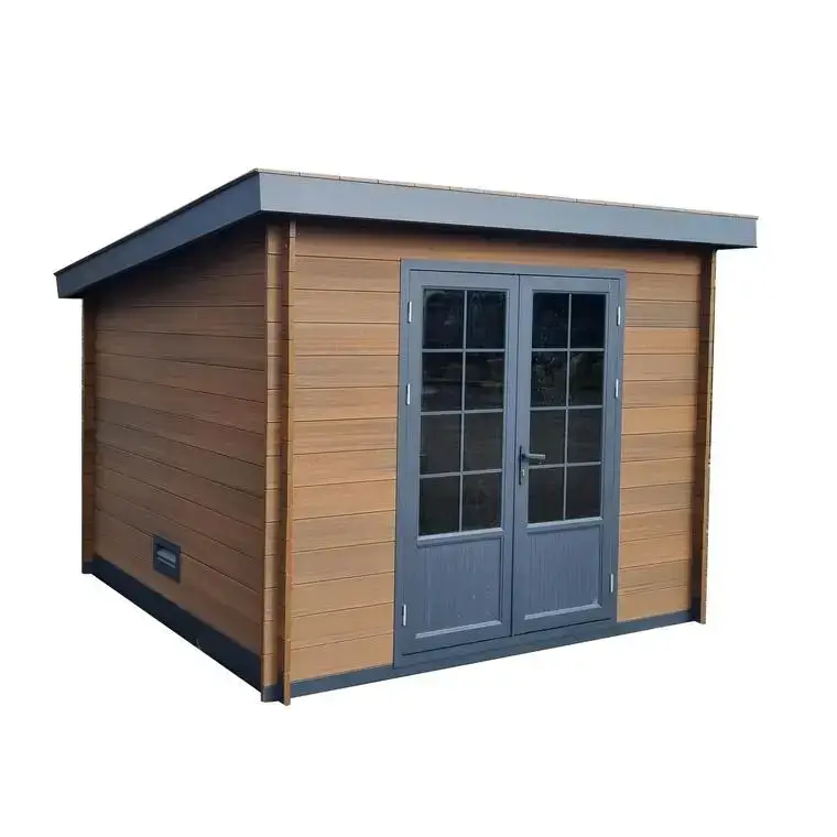 Abri de jardin composite et aluminium Green outside Teck Royan – 3 x 3 m Meilleur Prix