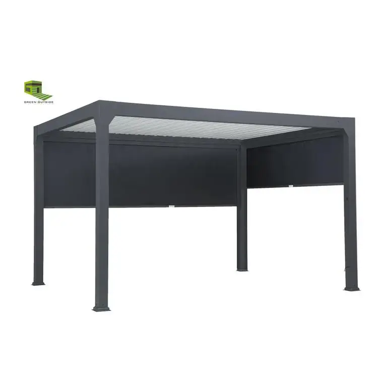 Prix Promo Rideau pour pergola noir sable Green Outside Actual – 4 m