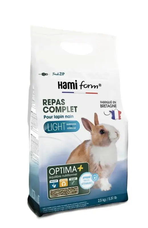Repas lapin nain light – 2,5 kg Commander Maintenant