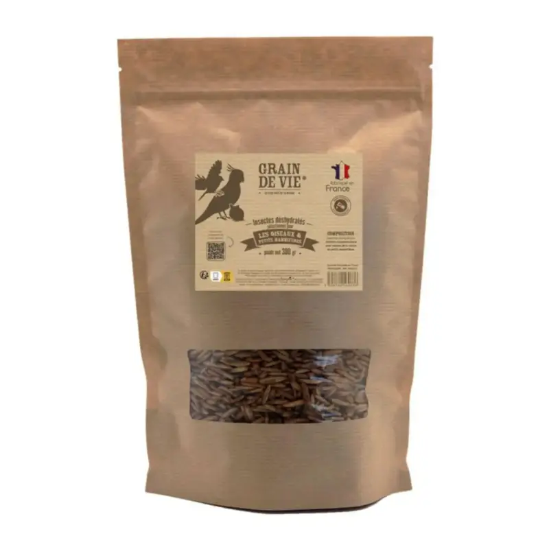 Haute Qualité Insectes déshydratés pour oiseaux de la nature Grain de vie – 380 g