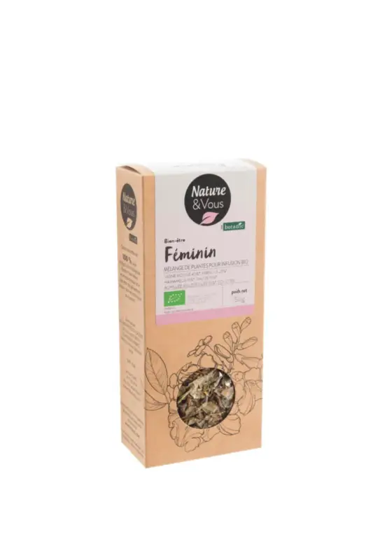 Infusion bio mélange bien-être féminin Nature & Vous – 50 g Acheter Direct