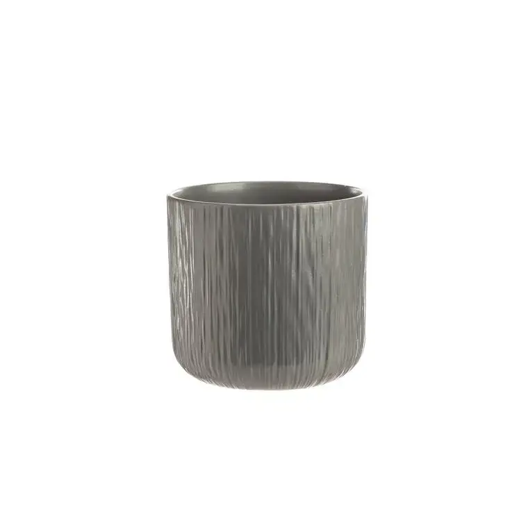 Réduction Cache-pot Gen en terre cuite gris - Ø 15,5 x 14,5 cm