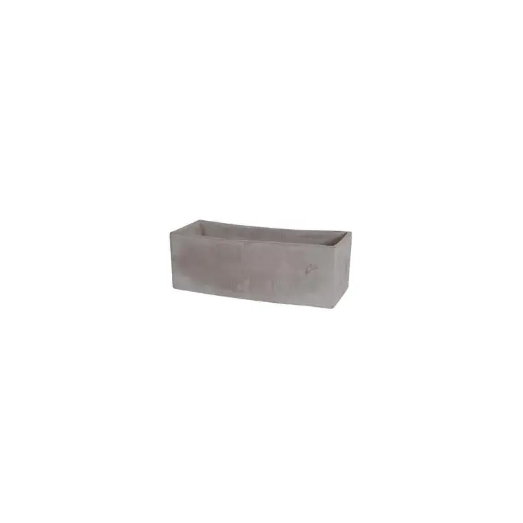 Marque Jardinière contemporaine en terre grise 29x14x14cm