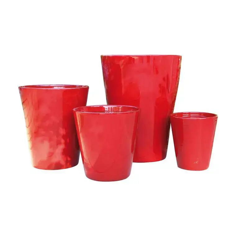 Meilleur Choix Pot Sydney coquelicot H 35 x Ø 33 cm