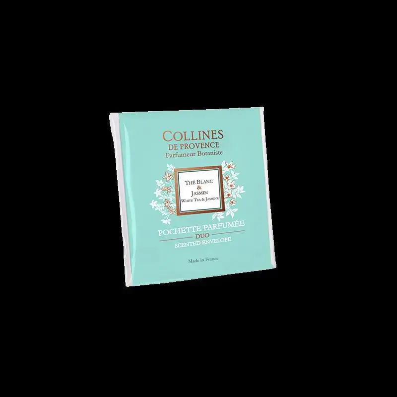 Achat Immédiat Pochette parfumée senteur thé blanc jasmin Collines de Provence – 6 g