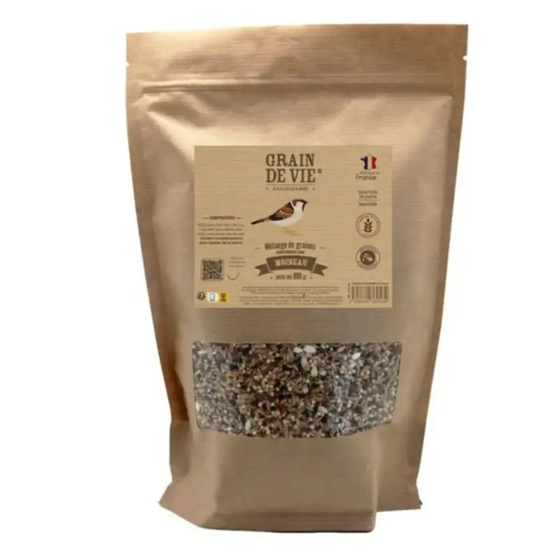 Mélange pour moineau sans blé Grain de vie - 800 g Top Vente