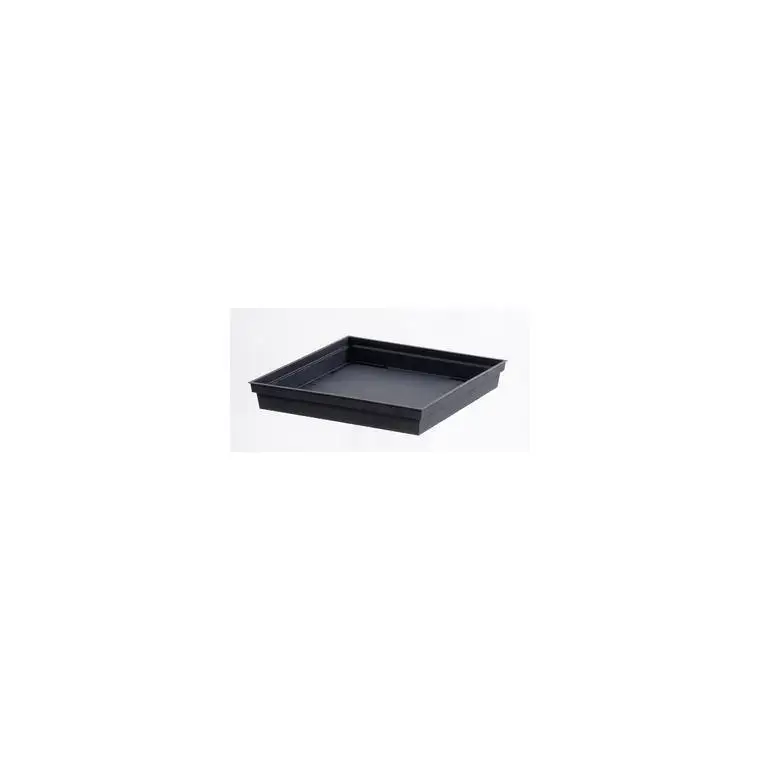 Promotion Saisonnière Soucoupe Toscane carrée Gris Anthracite L32,6x l32,6x H4,9 cm