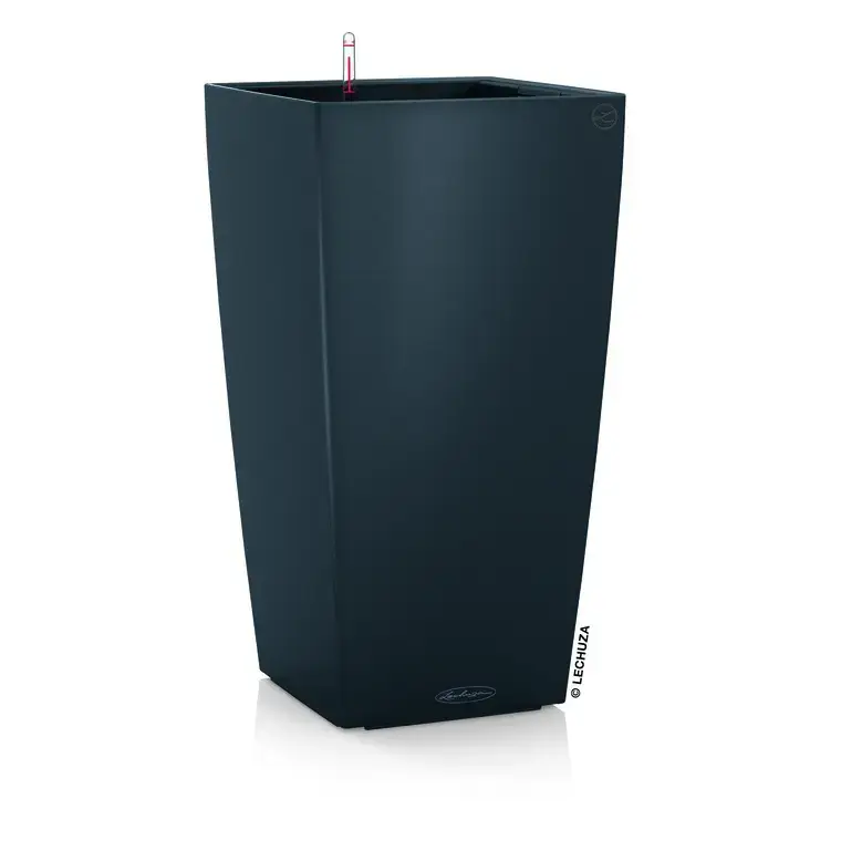 Prix Cassé Pot à réserve d’eau gris ardoise Lechuza Cubico color kit complet Trend – 22 x 22 x 41 cm