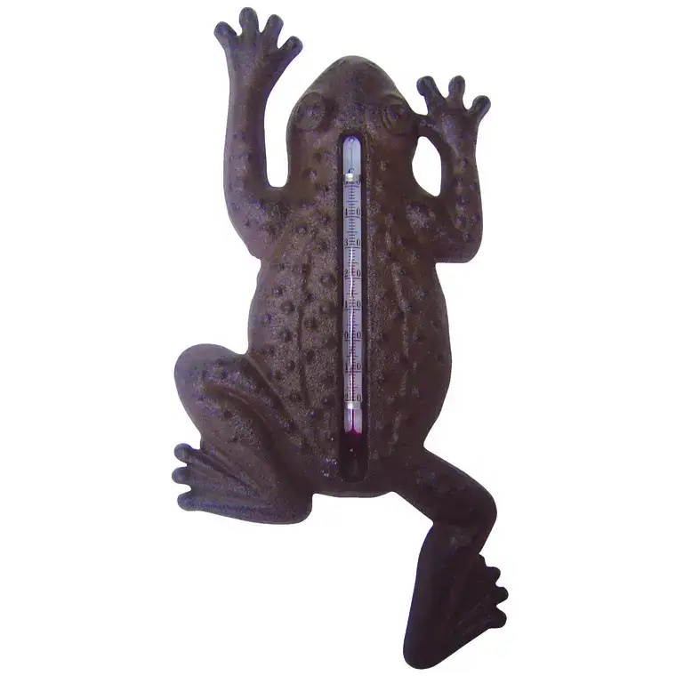 Quantité Limitée Thermomètre en fonte grenouille 12×1,6×23,5 cm