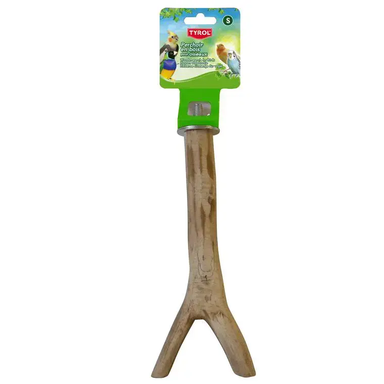 Perchoir branche en bois taille S 20 cm Haute Qualité