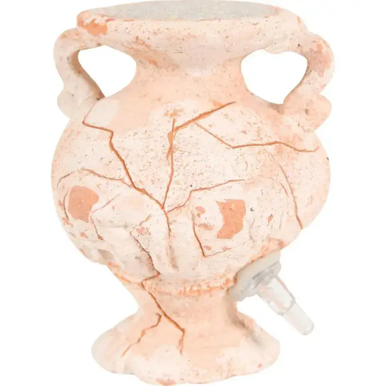 Amphore sablée éléphant beige avec diffuseur en céramique 6x6x6,5 cm Solde