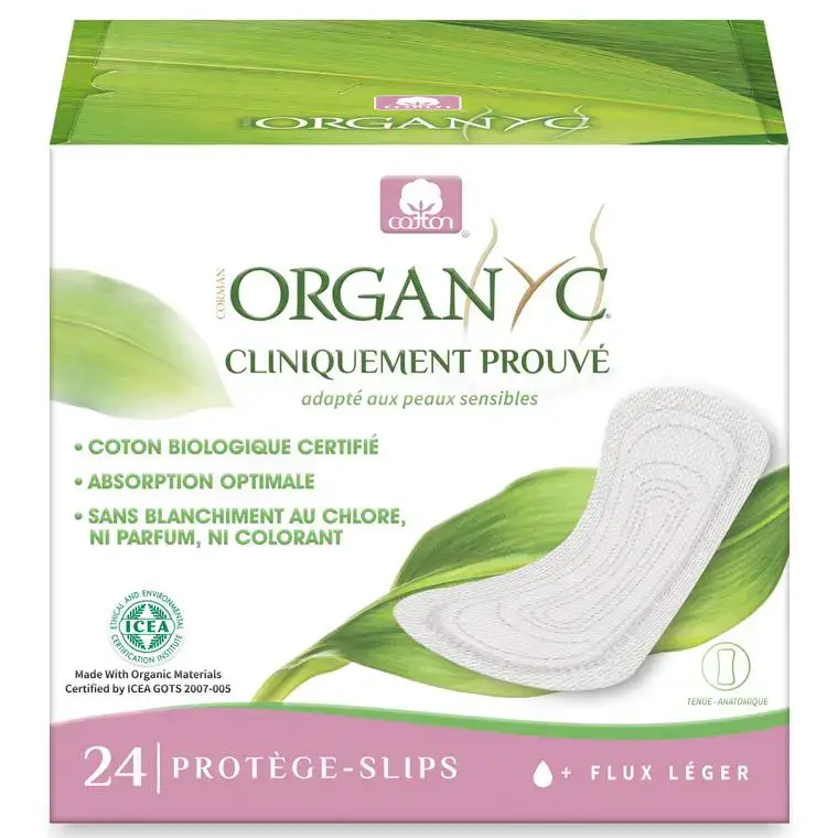 Produit De Marque Protège slips bio flux léger en pochette individuelle x 24