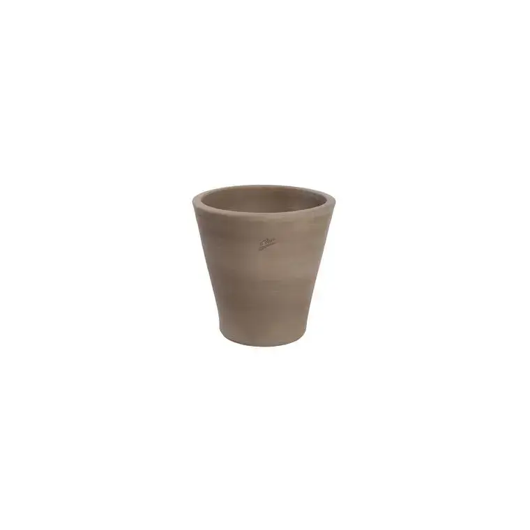 Pot Cuvier contemporain en terre grise H 38 x Ø 39 cm Populaire