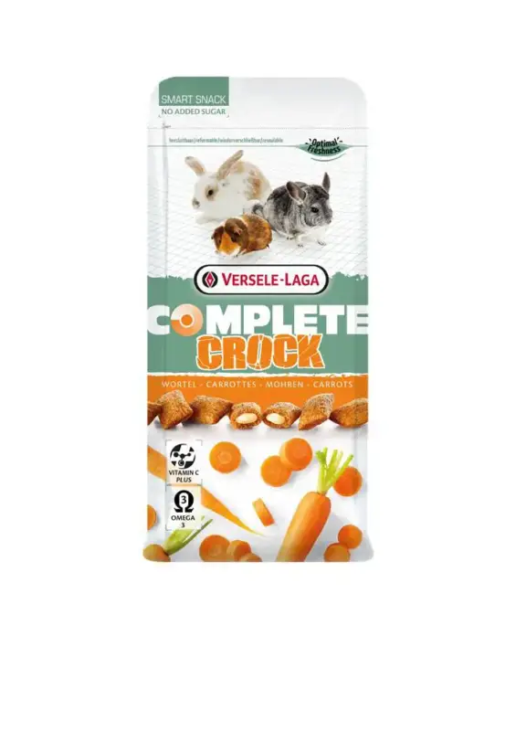 Friandise pour petits lapins et rongeurs Versele Laga Crock Complete Carottes – 50 g Achetez Aujourd&rsquo;hui