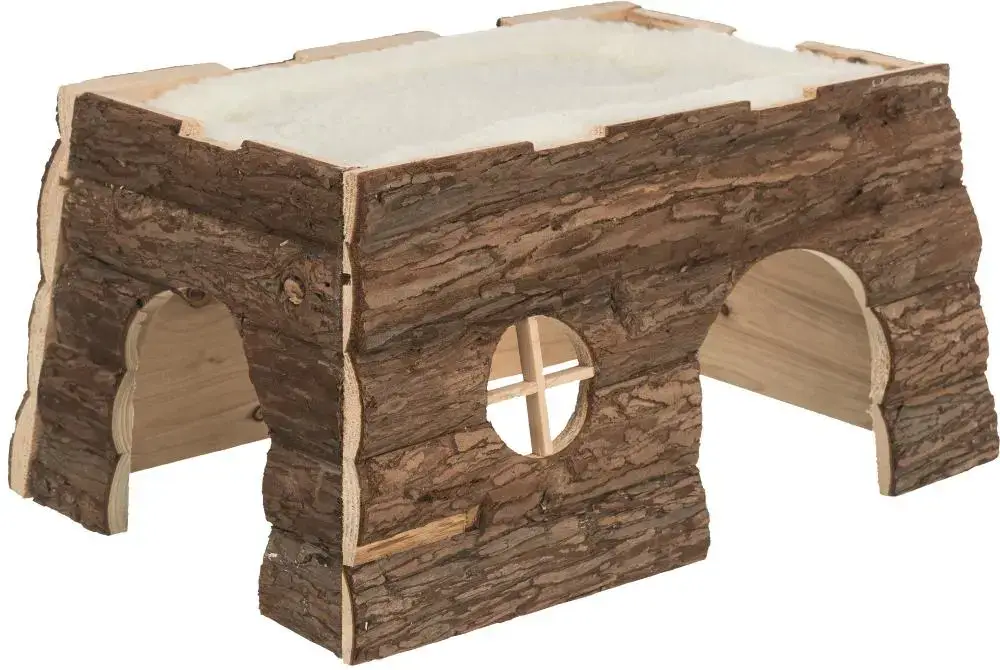 Maison rustique pour petits animaux coloris marron en bois tilde – 39 x 22 x 29 cm Réduction