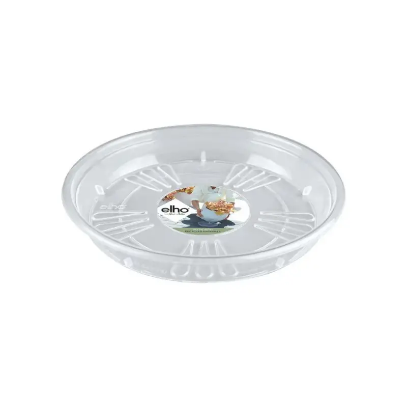 Soucoupe Uni ronde Elho transparente Ø 37 x H 4,4 cm Commander Vite